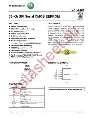 CAT25320VP2I-GT3 datasheet  